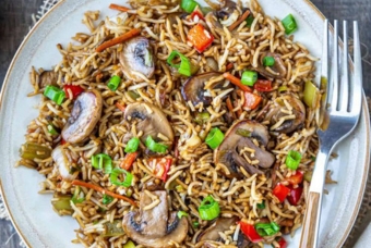 Mushroom Pilau Rice